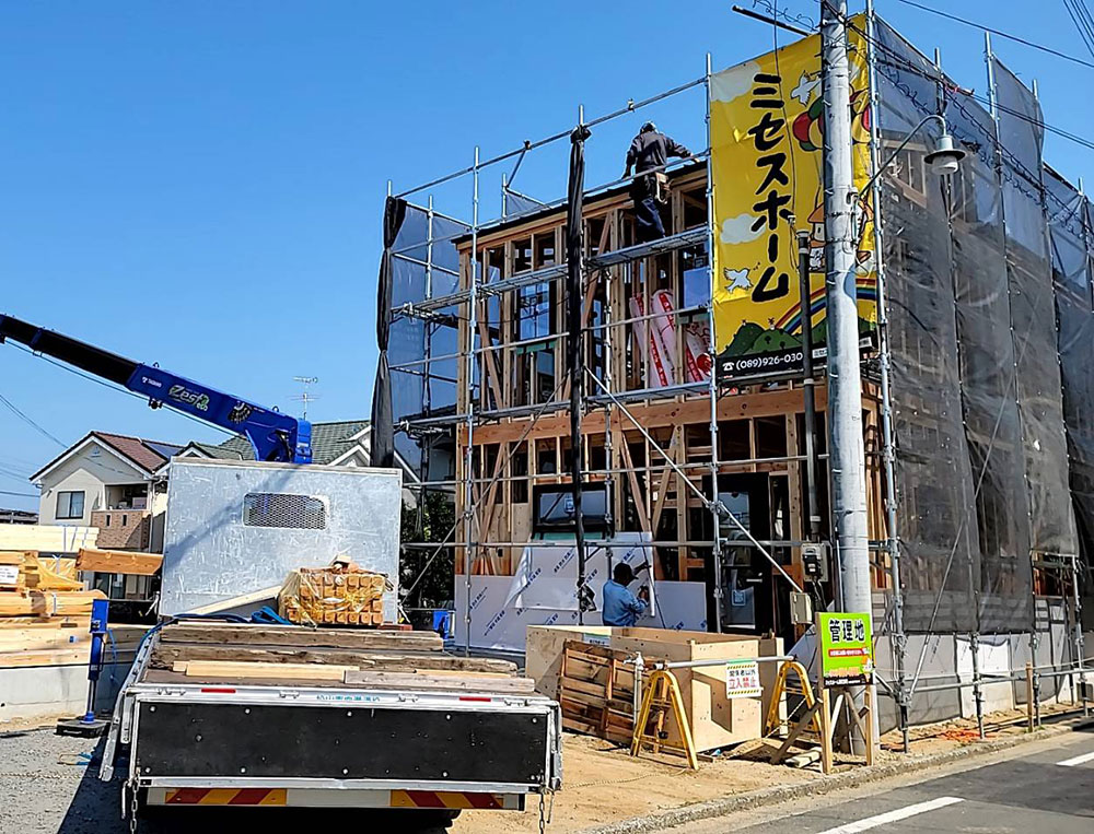 松山市三町建売住宅20220524現在の様子