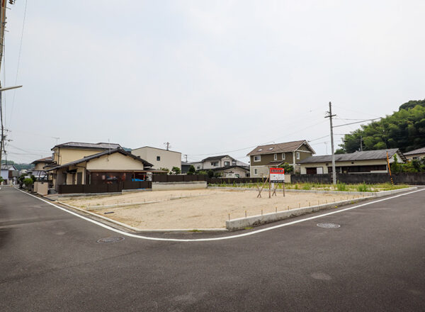 松山市北斎院町分譲地、現況写真