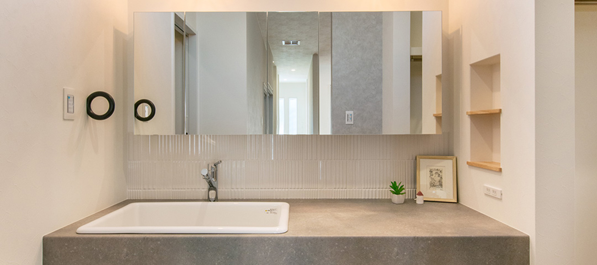 独立造作洗面カウンター