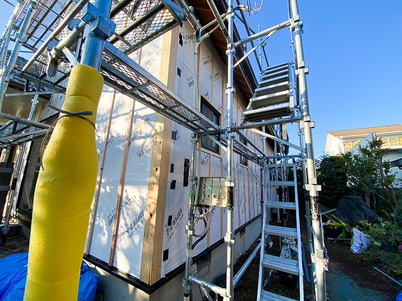 ミセスホームのまるごと断熱&全館空調マッハシステム工事中の様子