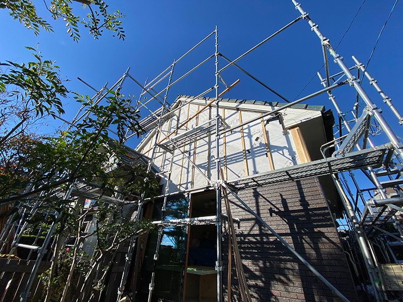 ミセスホームのまるごと断熱&全館空調マッハシステム工事中の様子