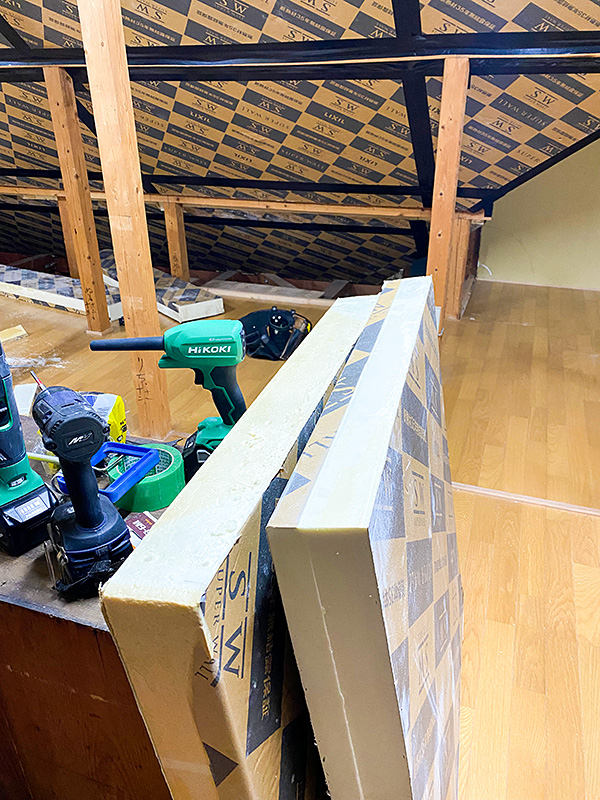 ミセスホームのまるごと断熱&全館空調マッハシステム工事中の様子