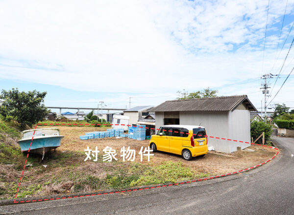 伊予市八倉売農地の現地写真、東側より撮影