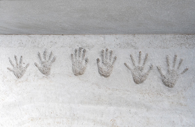 新築記念手形写真－ミセスホーム施工事例