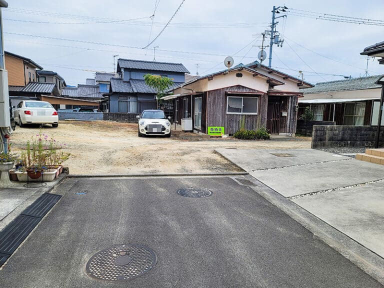 伊予郡松前町北黒田土地49.72坪北側より撮影