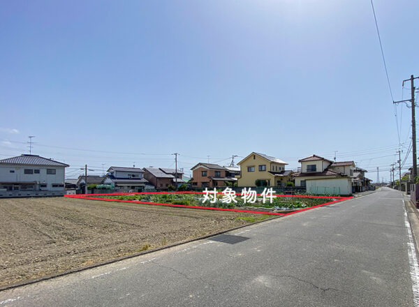 松山市久保田町売土地の現地写真