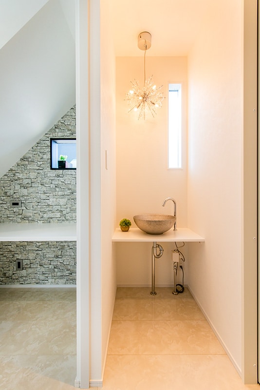 洗面スペース－ミセスホーム施工事例