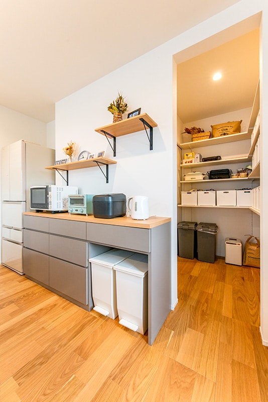 キッチン&パントリー－ミセスホーム施工事例