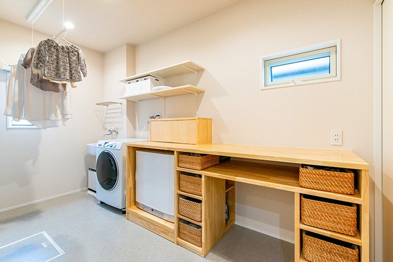 ランドリールーム－ミセスホーム施工事例