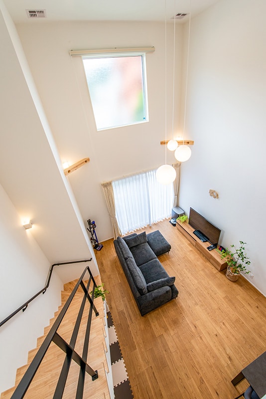 リビング吹抜け－ミセスホーム施工事例