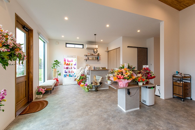 美容室店舗内写真－ミセスホーム施工事例