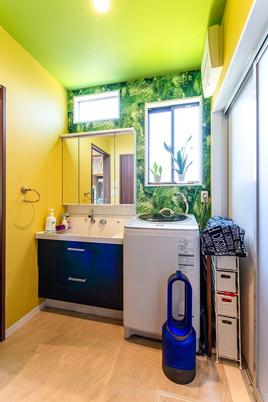 洗面脱衣室－ミセスホーム施工事例