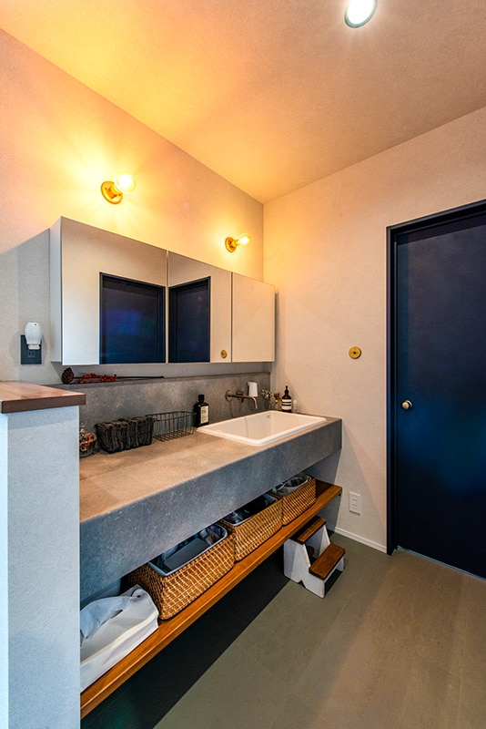 洗面スペース－ミセスホーム施工事例