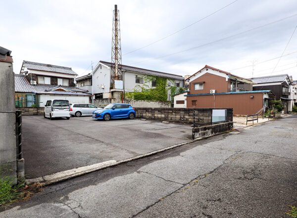 松山市北条辻63坪の土地、現地の様子