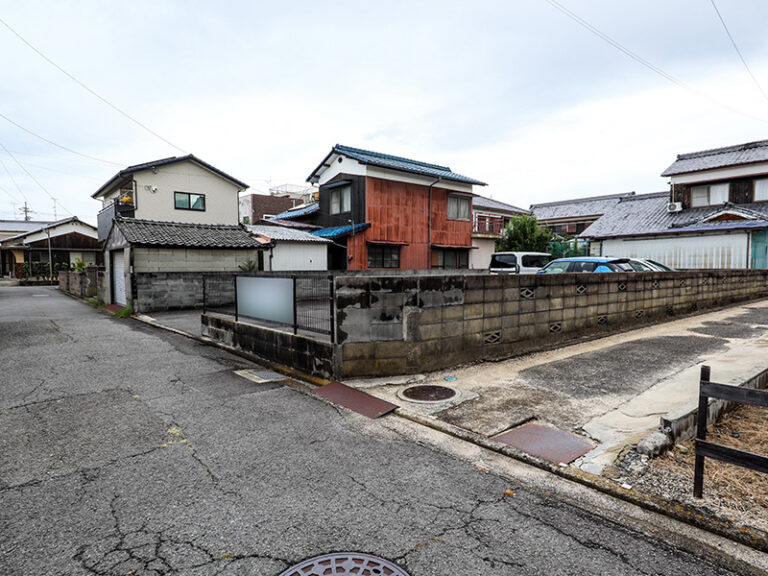 松山市北条辻63坪の土地、現地の様子