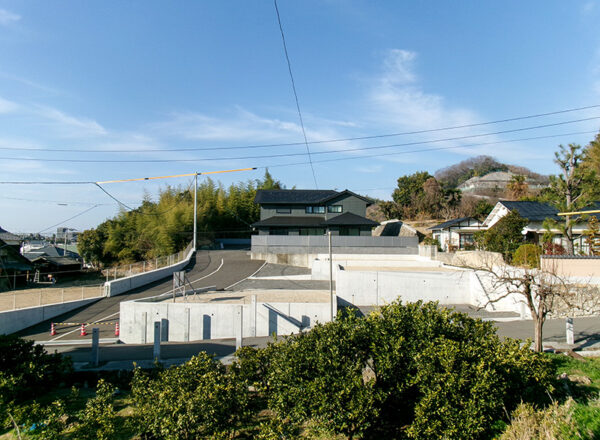 松山市平田町分譲地写真　南側より